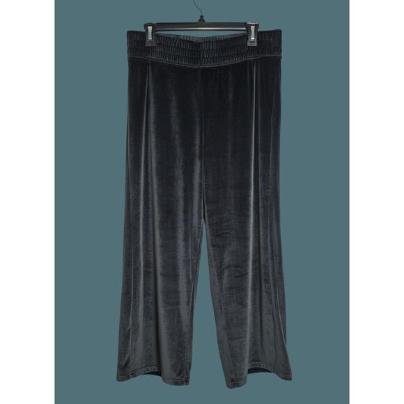 Gilly Hicks Elastic Waist Pull On Velour Wide Leg Loungewear Comfy Pants Women M - Picture 1 of 10